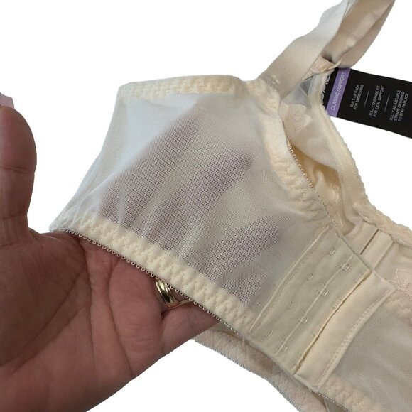 Bali Classic Support Underwire Bra Style 0180 Size 36DDD Ivory No Padding NEW - Picture 7 of 12